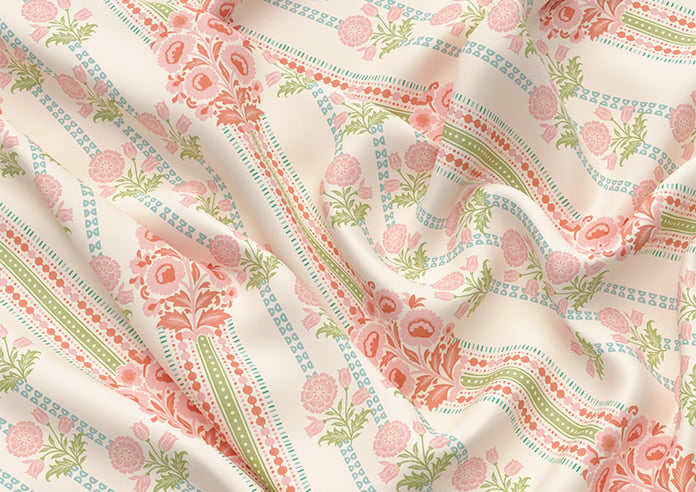 Petal & Block Jaipur Stripe, Dhara - Roman Blind - Image 4